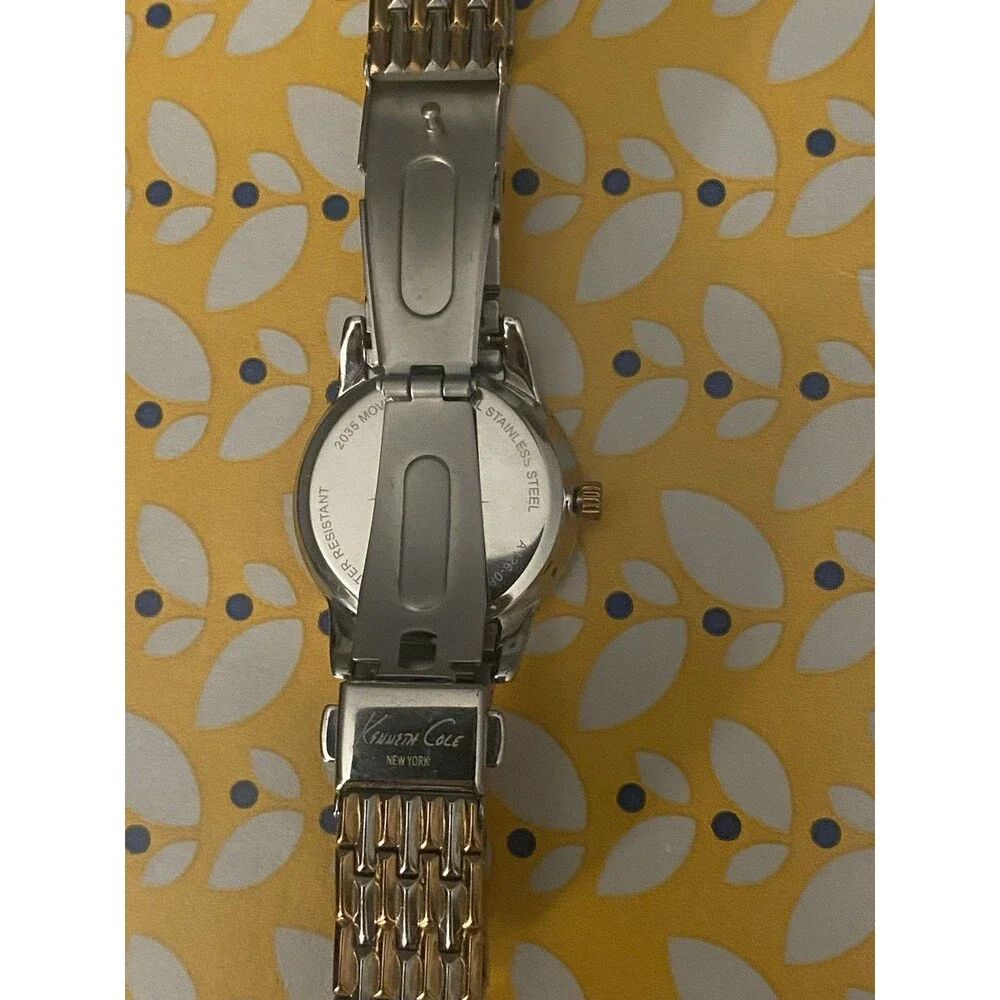 Kenneth Cole New York 4619 Ladies Women’s Watch Rose Gold Two Tone New Battery